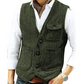 🔥SCONTO DEL 50%! 👔Gilet vintage casual da uomo, con scollo a V
