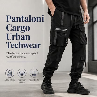 🔥SCONTO DEL 50%! 👖Pantaloni cargo da uomo taglio comodo