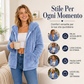 🔥SCONTO DEL 50%! 👚Giacca con cappuccio da donna morbidissima e pelosa