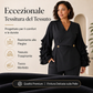 Completo blazer e pantaloni da donna con maniche a volant