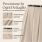 Pantaloni a gamba larga a vita alta da donna