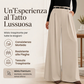 Pantaloni a gamba larga a vita alta da donna