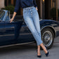 Jeans da donna con coulisse ad alta elasticità