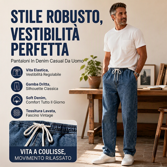 👖 Pantaloni di jeans da uomo dritti e larghi: stile casual e massima libertà di movimento