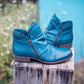 Bottes pour femmes élégantes et confortables en simili cuir PU, avec fermeture éclair latérale