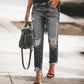 Jeans strappati effetto vintage da donna