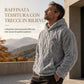 Felpa con cappuccio da uomo invernale foderata in pile, motivo jacquard, maniche lunghe, pullover per abbigliamento casual e outdoor