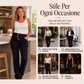 Jeans asimmetrici a vita alta con incrocio per donna