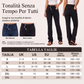 Jeans asimmetrici a vita alta con incrocio per donna