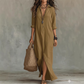 📢📢50% Rabatt!!! 🎉✨ Legeres Maxikleid in lockerer Passform mit Frontschlitz