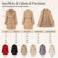 Cappotto slim da donna elegante con bottoni singoli