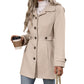 Cappotto slim da donna elegante con bottoni singoli