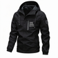 Giacca a vento outdoor da uomo con cappuccio staccabile