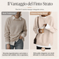 Maglione a maglia finta due pezzi da donna