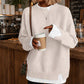 Maglione a maglia finta due pezzi da donna