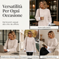 Maglione a maglia finta due pezzi da donna