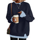 Maglione a maglia finta due pezzi da donna