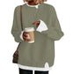 Maglione a maglia finta due pezzi da donna