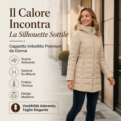 Cappuccio invernale da donna isolato