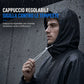 Poncho impermeabile lungo in EVA con cappuccio