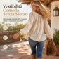 Camicia pullover in pizzo da donna elegante, vestibilità ampia e maniche lunghe