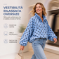 Giacca casual da donna con pois e cerniera