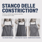 Abito lungo in denim oversize casual con bretelle da donna