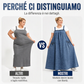 Abito lungo in denim oversize casual con bretelle da donna