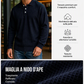 ⏰ Ultimo Giorno di Saldi – SCONTO 50% ✨Maglia da uomo con lavorazione a nido d'ape, maniche lunghe e colletto