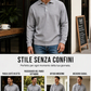⏰ Ultimo Giorno di Saldi – SCONTO 50% ✨Maglia da uomo con lavorazione a nido d'ape, maniche lunghe e colletto