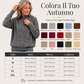 Giubbotto maglione casual da donna con doppie cerniere