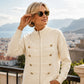 Giubbotto maglione casual da donna con doppie cerniere