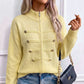 Giubbotto maglione casual da donna con doppie cerniere