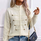 Giubbotto maglione casual da donna con doppie cerniere