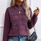 Giubbotto maglione casual da donna con doppie cerniere