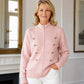 Giubbotto maglione casual da donna con doppie cerniere