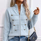 Giubbotto maglione casual da donna con doppie cerniere