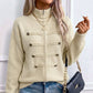 Giubbotto maglione casual da donna con doppie cerniere