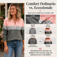 ⏰ Ultimo Giorno di Saldi – SCONTO 50% ✨Felpa da donna con mezza zip e design a blocchi di colore