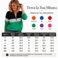 ⏰ Ultimo Giorno di Saldi – SCONTO 50% ✨Felpa da donna con mezza zip e design a blocchi di colore