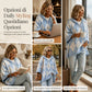 🔥SCONTO DEL 50%! 👚Maglione lavorato a maglia con cappuccio, motivo a quadri, casual da donna