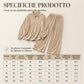 Completo da donna: camicia a maniche lunghe con bottoni e pantaloni a gamba larga