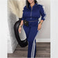 ✨ Elegante tuta da allenamento per donna – Set a 2 pezzi con giacca a maniche lunghe e pantaloni, eleganza sportiva e vestibilità comoda 👟