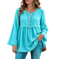 🔥SCONTO DEL 50%! 👚Top da donna bohémien con frange e maniche a campana