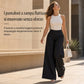 👖 Vita sartoriale, drappeggio valorizzante | Pantaloni a gamba larga a vita alta da donna