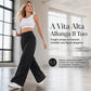 👖 Vita sartoriale, drappeggio valorizzante | Pantaloni a gamba larga a vita alta da donna