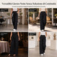 👖 Vita sartoriale, drappeggio valorizzante | Pantaloni a gamba larga a vita alta da donna