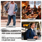 Giacca di jeans casual da uomo foderata in sherpa