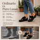 Scarpe piatte da donna con punta quadrata, tessuto a maglia e fiocco