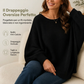 🔥SCONTO DEL 50%! 👚Maglione da donna lavorato a maglia con maniche a pipistrello e taglio ampio